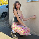 Inez Floral Print Maxi Dress